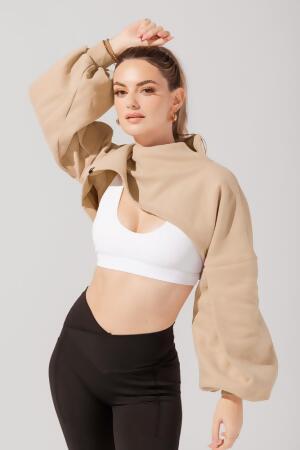 Mockneck Shruggie - Taupe alternate image