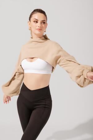 Mockneck Shruggie - Taupe alternate image
