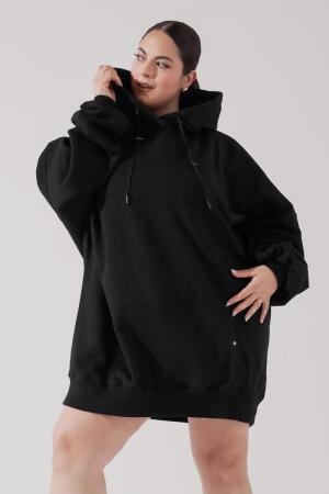 Long Cloud Hoodie - Black alternate image