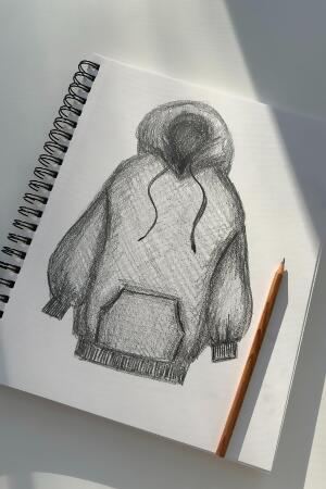 Long Cloud Hoodie - Black alternate image
