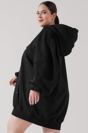 Long Cloud Hoodie - Black alternate image
