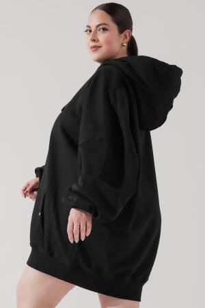 Long Cloud Hoodie - Black alternate image