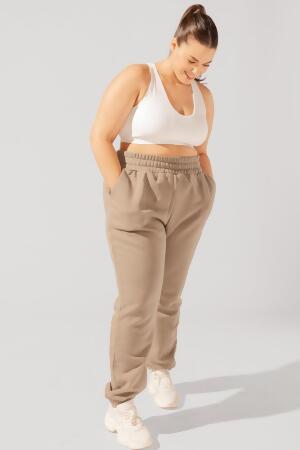 Cloud Rollover Sweatpant - Milk Tea alternate image