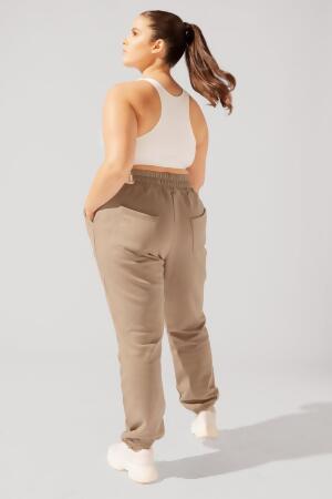 Cloud Rollover Sweatpant - Milk Tea alternate image