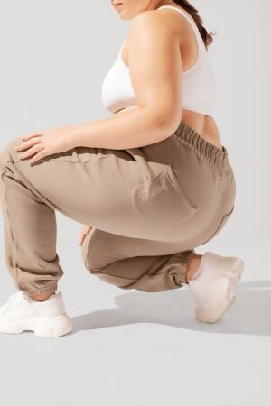 Cloud Rollover Sweatpant - Milk Tea alternate image