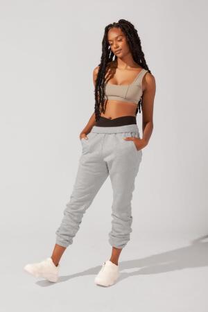 Cloud Rollover Sweatpant - Heather Grey alternate image