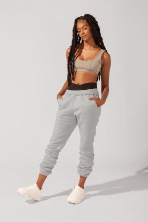 Cloud Rollover Sweatpant - Heather Grey alternate image
