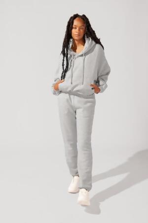 Cloud Rollover Sweatpant - Heather Grey alternate image