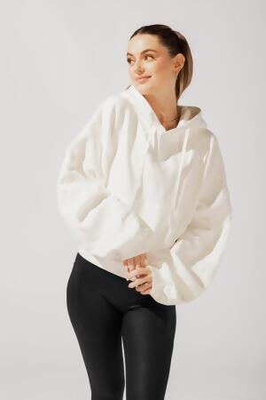 Pullover Cloud Hoodie - White alternate image