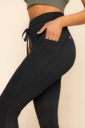 Cargo Legging with Pockets - Black alternate image