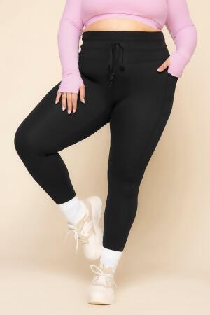 Cargo Legging with Pockets - Black alternate image