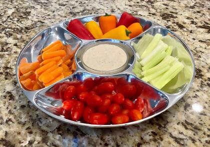 5-Section Snack/Salsa Serving Platter alternate image