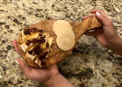 Original Olive Wood Cutting Board with Handle alternate image