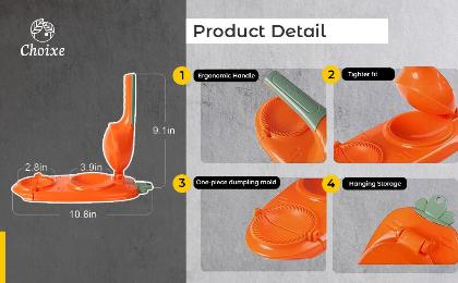 2-in-1 Manual Dough Press. Dumpling Empanada Pastries Maker alternate image
