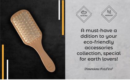 Natural Wooden Detangling Hair Brush alternate image