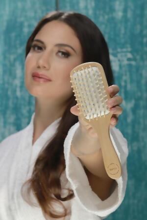 Natural Wooden Detangling Hair Brush alternate image