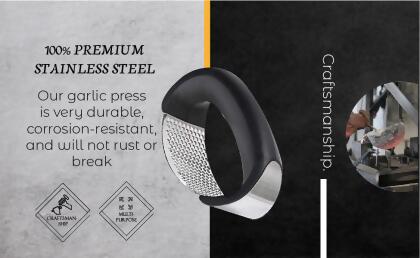 Stainless Steel Garlic Press alternate image