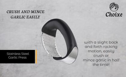 Stainless Steel Garlic Press alternate image