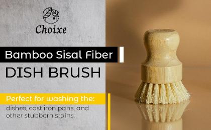 Bamboo Sisal Fiber Dish Brush alternate image