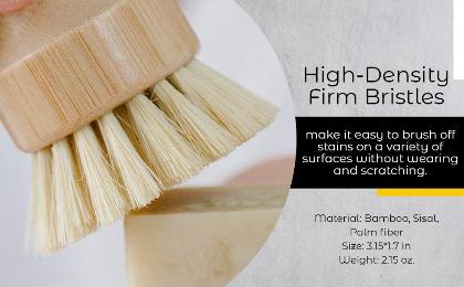Bamboo Sisal Fiber Dish Brush alternate image