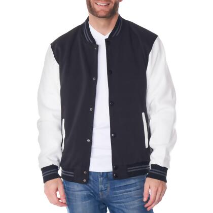 Alpine Swiss Tyler Mens Varsity Baseball Jacket Casual Letterman Bomber Jacket