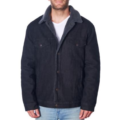 Alpine Swiss Ryker Mens Sherpa Lined Denim Trucker Jacket alternate image