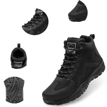 Alpine Swiss Brent Mens Hiking Boots Comfortable Mid Ankle Outdoor Walking Shoes alternate image