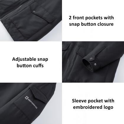 Alpine Swiss Shane Mens Sherpa Lined Parka Hooded Winter Coat Cargo Utility Jacket alternate image