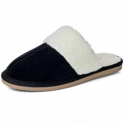 Alpine Swiss Lucy Womens Genuine Suede Memory Foam Scuff Slippers alternate image