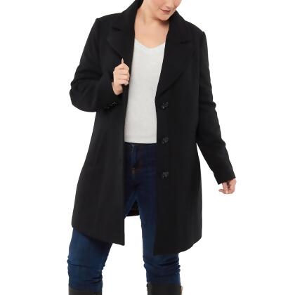 Alpine Swiss Alice Womens Plus Size Wool Overcoat Classic Notch Lapel Walking Coat alternate image