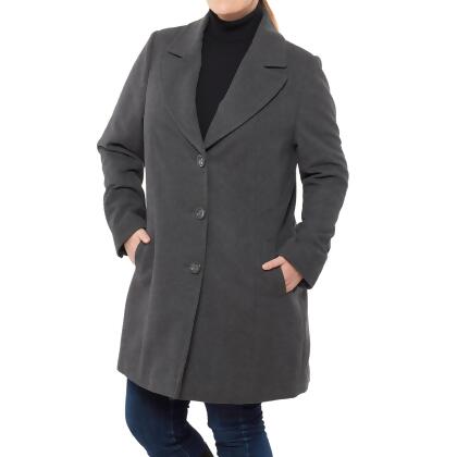 Alpine Swiss Alice Womens Plus Size Wool Overcoat Classic Notch Lapel Walking Coat alternate image