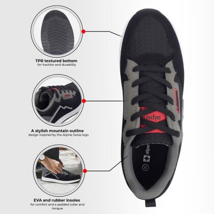 Alpine Swiss Kurt Mens Classic Retro Sneakers Casual Walking Tennis Shoes alternate image