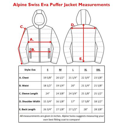 Alpine Swiss Eva Womens Down Alternative Puffer Jacket Hooded Light Packable Coat alternate image