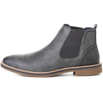 Alpine Swiss Mens Nash Chelsea Boots Snakeskin Ankle Boot Genuine Leather Lined alternate image