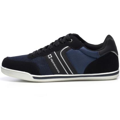 Alpine Swiss Liam Mens Fashion Sneakers Suede Trim Low Top Lace Up Tennis Shoes alternate image