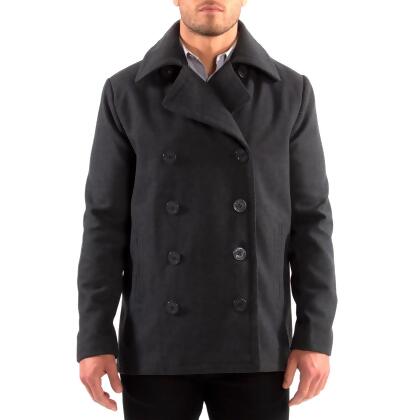 Alpine Swiss Mason Mens Wool Blend Classic Pea Coat Jacket alternate image
