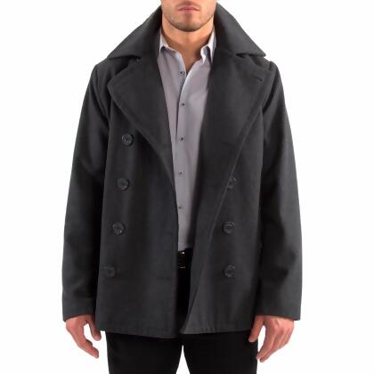 Alpine Swiss Mason Mens Wool Blend Classic Pea Coat Jacket alternate image