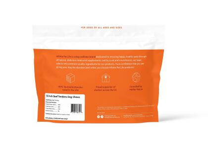 Infinite Pet Life Focused Fido Beef Tendon Chews for Dogs 6 Count Bag | Made in The USA | Beef Chew Rawhide alternate image
