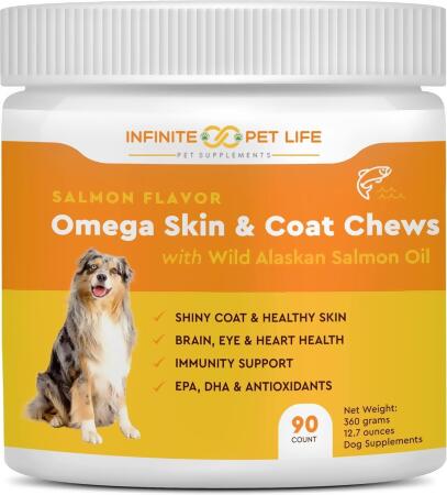 Salmon Flavor Omega Skin & Coat soft chews with Wild Alaskan Salmon Oil alternate image