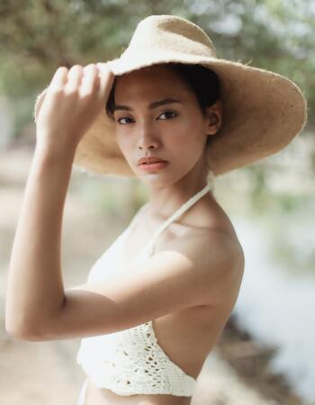 RIRI Jute Handwoven Straw Hat In Natural Beige alternate image