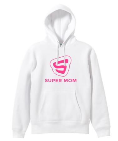 【Teeway】女-刷毛連帽Tee-SUPERMOM 