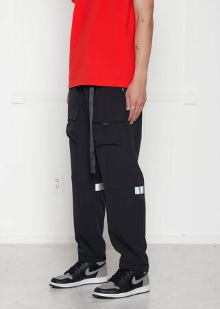 Konus Men's Reflective Wind Cargo Pants in Black 