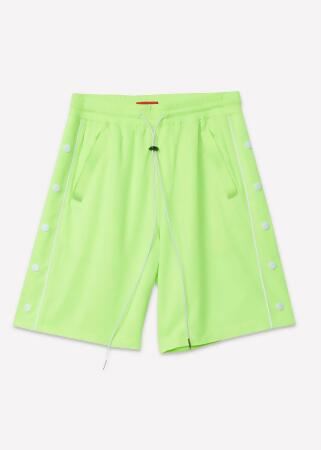Blank State Men's Snap Button Gym Shorts in Neon 