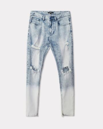Konus Men's Acid Washed Jean in Blue 