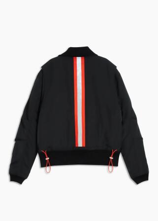 Konus Men's Mock Collar Bomber Jacket in Black alternate image