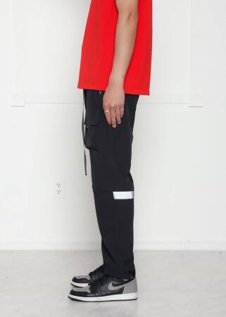 Konus Men's Reflective Wind Cargo Pants in Black alternate image
