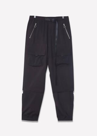 Konus Men's Reflective Wind Cargo Pants in Black alternate image