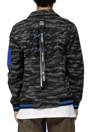 Men's Lyle Camo Moto Jacket In Black Camo alternate image