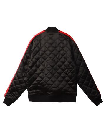 Konus Men's Quilted Satin Jacket in Black alternate image