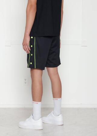 Blank State Men's Snap Button Gym Shorts in Black alternate image